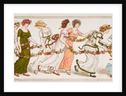 Girls dancing to celebrate Queen Victoria's Jubilee by Kate Greenaway