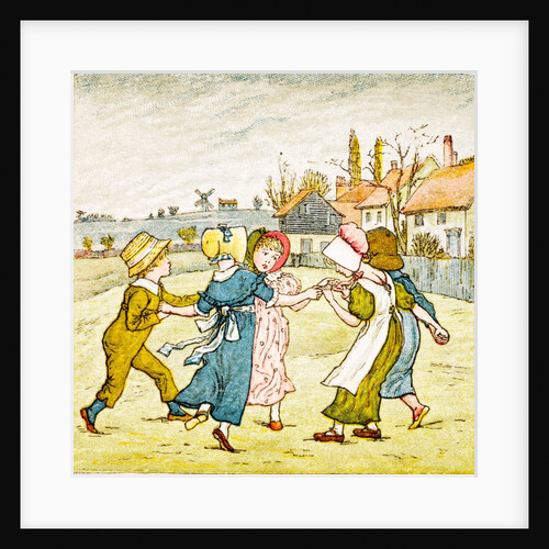 Children playing by Kate Greenaway
