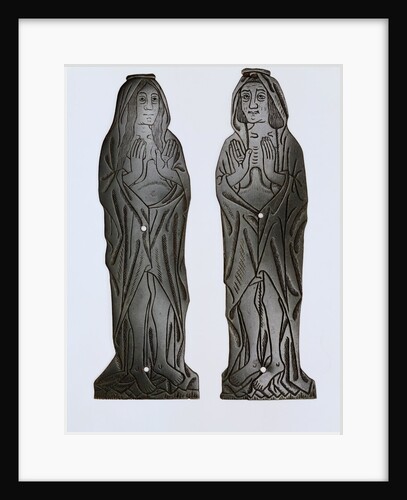 Two Monumental brass wall mounts. England, early 16th century by Unknown