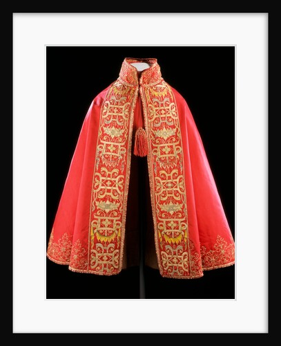 Cloak, satin couched & embroidered, Spain 1580-1600 by Unknown