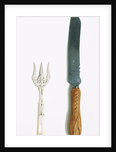Bread knife and fork by Wingfield Rowbothan & Co.