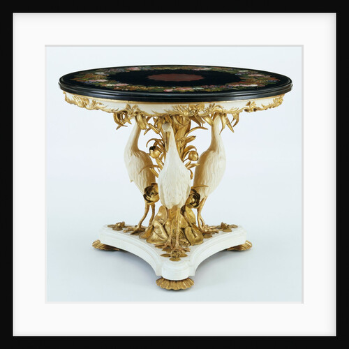 Round table. England, 1851 by Michelangelo Barberi(Chevalier)