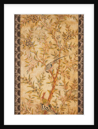 Chinoiserie Wallpaper Panel. Wotton-under-Edge, England, mid-18th century by Unknown