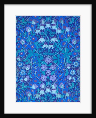 Columbines, Periwinkles and Sweetpeas wallpaper by Allan Francis Vigers