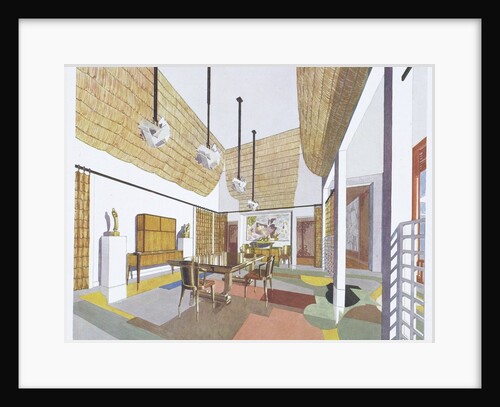 Salle à Manger dans une Habitation Coloniale from Intérieurs en couleurs by Pierre Chareau