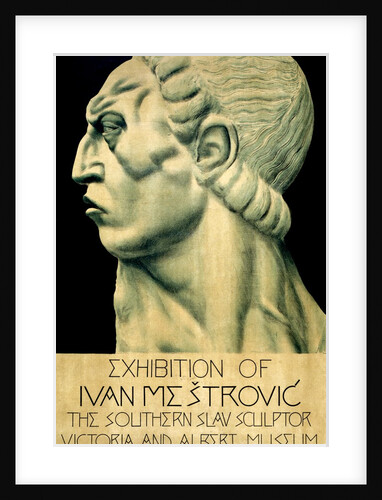 Poster for the exhibition of sculptor Ivan Mestrovic  at the V&A Museum. London, England, 1915 by Ivan Mestrovic