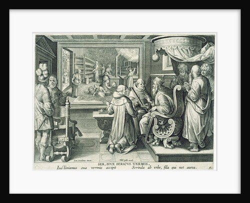 Ser, Sive Sericus Vermis by Phillipe Galle and Theodor Galle