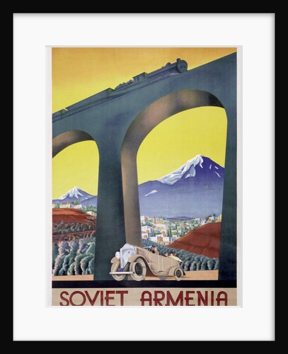Soviet Armenia, poster advertising for Intourist, the tourist board of Soviet Armenia by Sergey Igumnov