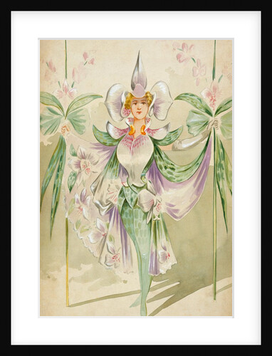 Costume design for a female Orchide by Attilio Comelli