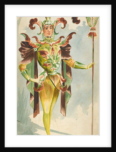 Costume design for a male Orchide by Attilio Comelli