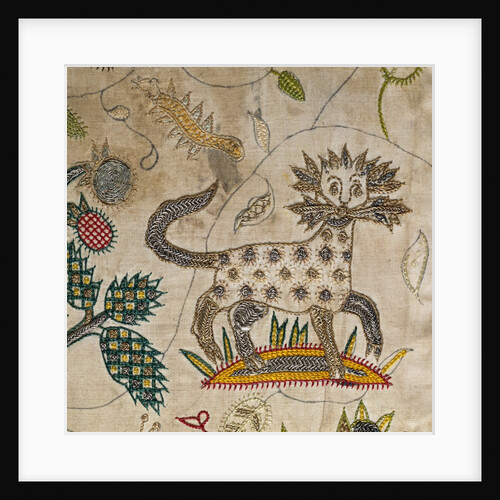 Cover, detail of a lion. England, early 17th century by unknown