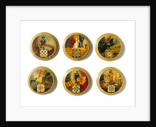 Board game counters. England, mid-19th century by Unknown