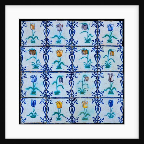 Panel of 12 tiles. Holland, early 17th century by Unknown