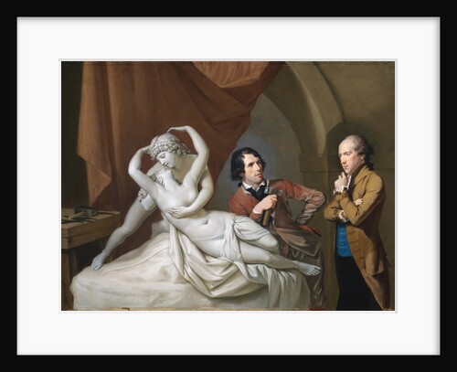 Antonio Canova in his studio by Hugh Douglas Hamilton