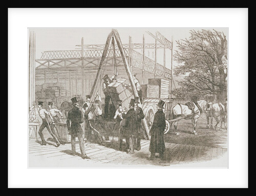 Reception of Goods in the Great Exhibition Hall. England, mid-19th century by Anonymous