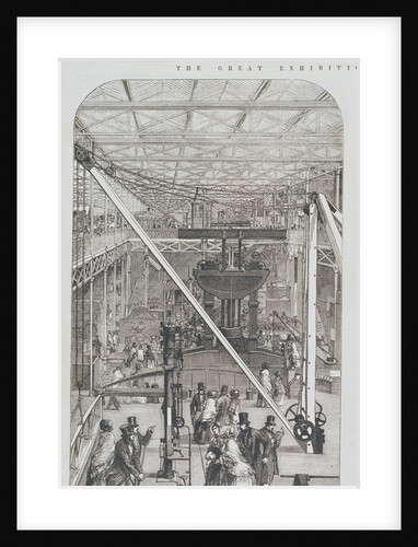 Machinery Court at the Great Exhibition, from the Illustrated London News. England, 1851 by Anonymous