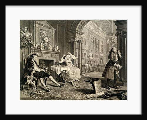 Marriage a la Mode, Plate II by Bernard Hogarth