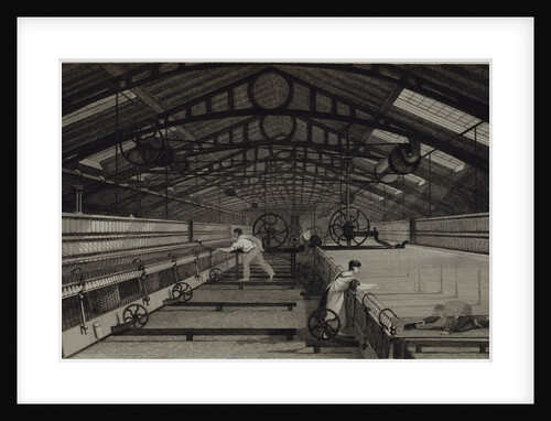 Mule Spinning by Edward Baines