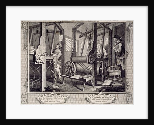 The Fellow Prentices at Their Loom by William Hogarth