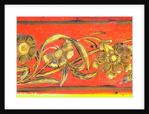 Scrolling chinoiserie flowers, detail by John Linnell