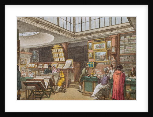Ackermann's Repository for the Arts in The Strand by Augustus Charles Pugin