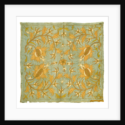 Silk embroidered cover by Unknown