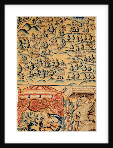 Panel from a large tapestry map by Unknown