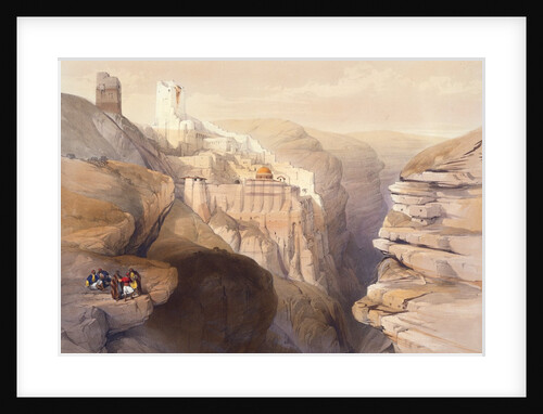 The Convent of St. Sabas in the Holy Land by Louis Haghe after David Roberts