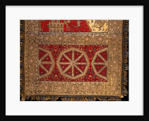 Throne Cover or Takhtposh, detail of a panel by Unknown