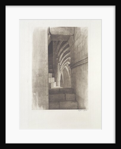 Lincoln Cathedral, Stairway in the S.W. Turret by Evans