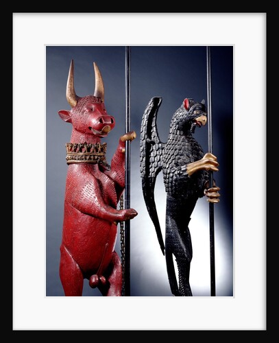 Heraldic Bull and Gryphon. England, early 16th century by Unknown