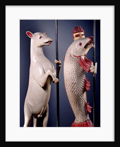 Heraldic Salmon and Ram. England, early 16th century by Unknown