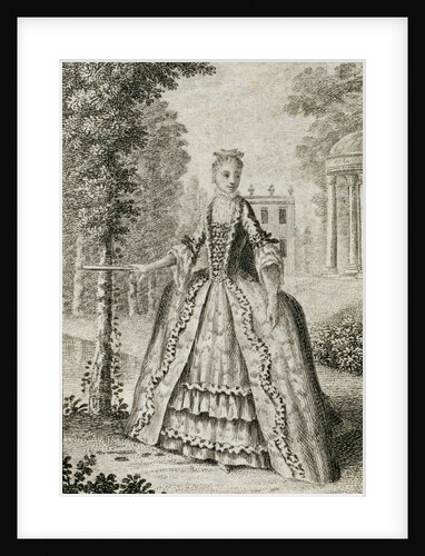 A lady in the dress of the year 1765. England, 1765 by Unknown