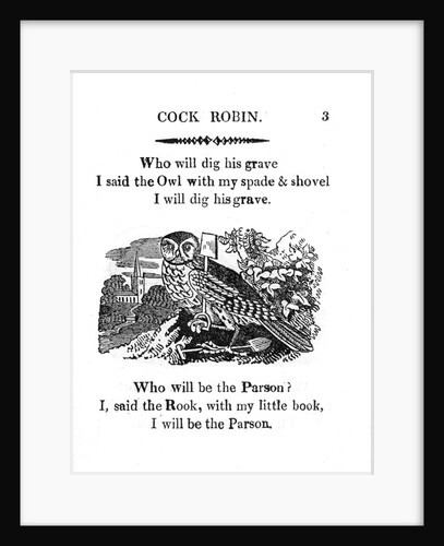 Page from The Death and Burial of Cock Robin by Anonymous