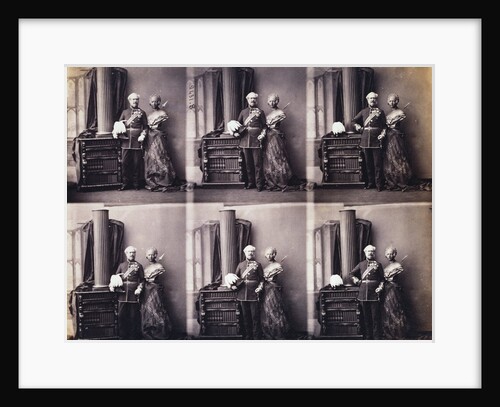 Soldier posing for a portrait by Camille-LÚon-Louis Silvy