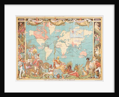 Imperial Federation World Map by Anonymous