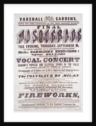 Vauxhall gardens- final masquerade by William Spencer Johnson
