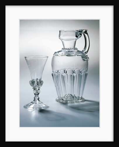 Decanter jug and drinking glass by Unknown
