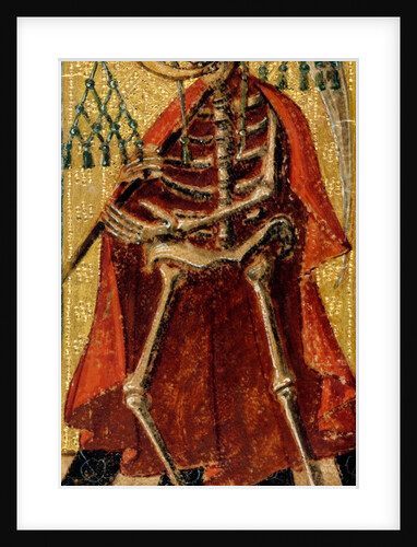 Death wearing a cardinal's hat and matellata. Italy, 16th century by Antonio Cicognara