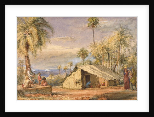 Toddywallah's Hut in a Grove of Date Palms by William Carpenter