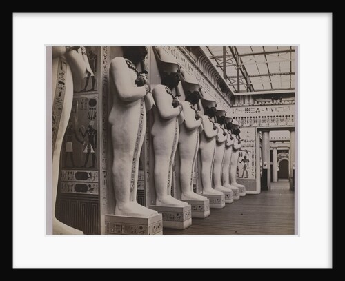 Museum number 39.302, black and white photograph, 'Facade of the Hall of the Colosseum at Crystal Palace' by Unknown