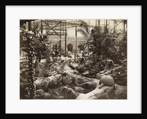 Sphinxes in the Egyptian Court at Crystal Palace by Unknown