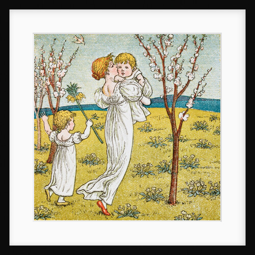 Mother and children by Kate Greenaway