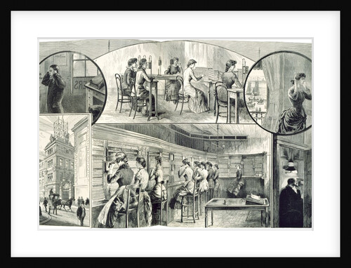 The Telephone Exchange in Londo by Anonymous