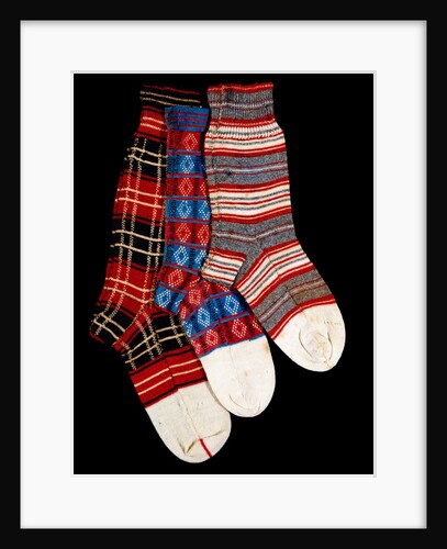 Group of children's single socks by W. H. Morley
