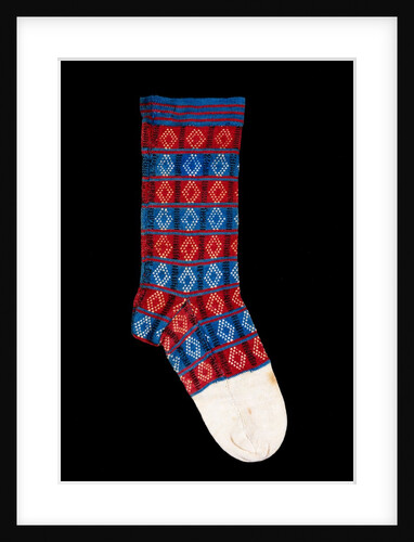 Child's tartan sock by W. H. Morley
