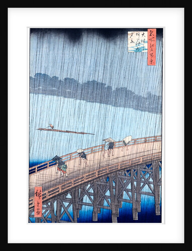 Sudden Shower at Ohashi Bridge by Utagawa Hiroshige I