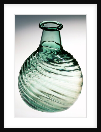 Green Glass Flask. England, 1580-1620 by Unknown