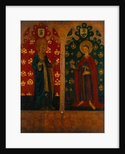 Painted rood screen with St Agatha & St William of Norwich by Unknown