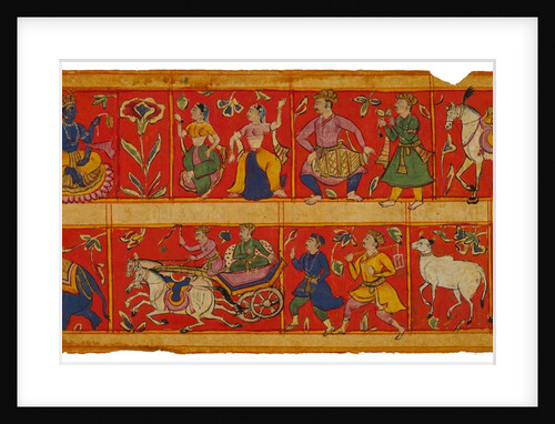 Vishnu and maids by Unknown